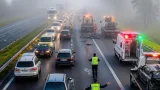 La Plata: niebla y dos choques sobre la autopista provocaron demoras y derivaciones a hospitales