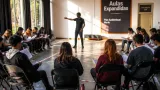 Merlo: estudiantes secundarios realizaron una clínica de actuación en el Polo Audiovisual