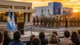 Santa Rosa: Dusso presidió el acto por San Martín e inauguró plaza, CAPS y Punto Digital