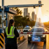 La Policía Caminera incorporó lectura automática de patentes en el acceso a Río Gallegos