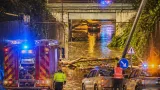 Temporal: tres rutas provinciales cortadas y alerta amarilla en amplias zonas de Chubut