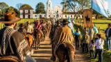 Valdés encabezó la cabalgata patriótica hacia Yapeyú en la 58° edición del homenaje a San Martín