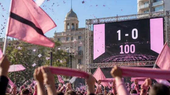 Con Messi en la red, Azul celebra el gol 100 de Las Garzas en la final de la Campeones Cup
