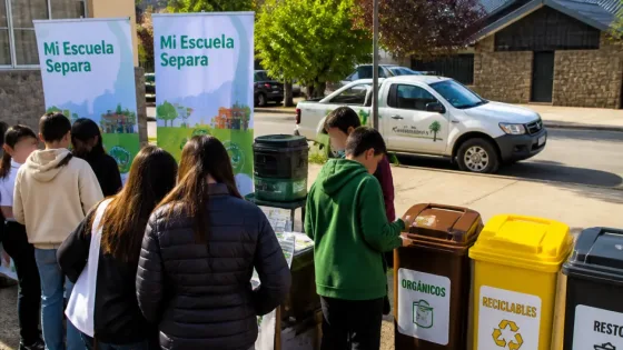 Esquel lanzó «Mi Escuela Separa»: programa municipal para educar en separación y compostaje