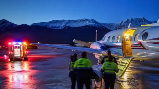 Esquel: un vuelo sanitario liderado por Antonio Laje trasladó de urgencia a un bebé a Comodoro