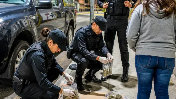 Operativo en la vía pública: detienen a una mujer y secuestran droga en Villa María