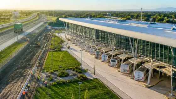 Termas de Río Hondo acelera la finalización de la nueva terminal de ómnibus en el acceso norte