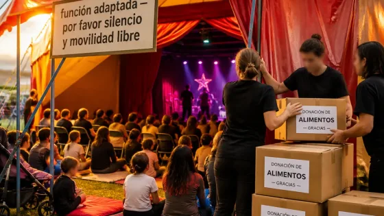 Venado Tuerto: función inclusiva de Cirque XXI reunió a cerca de 400 vecinos en una tarde adaptada