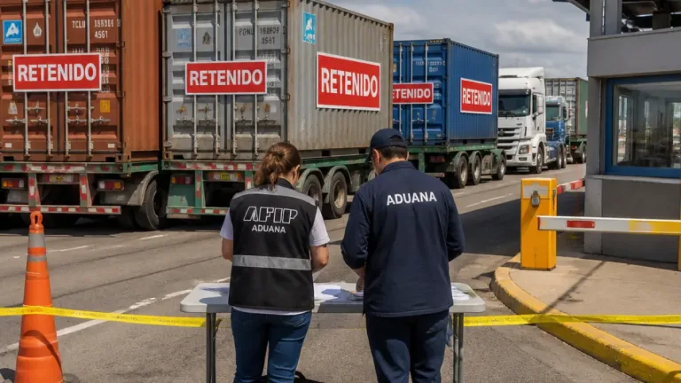 Aduana retuvo cinco contenedores en la Terminal Zárate tras detectar una "calesita vial"