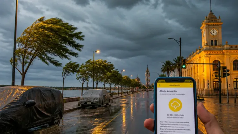Alerta amarilla en Entre Ríos por tormentas: lluvias intensas, posible granizo y ráfagas