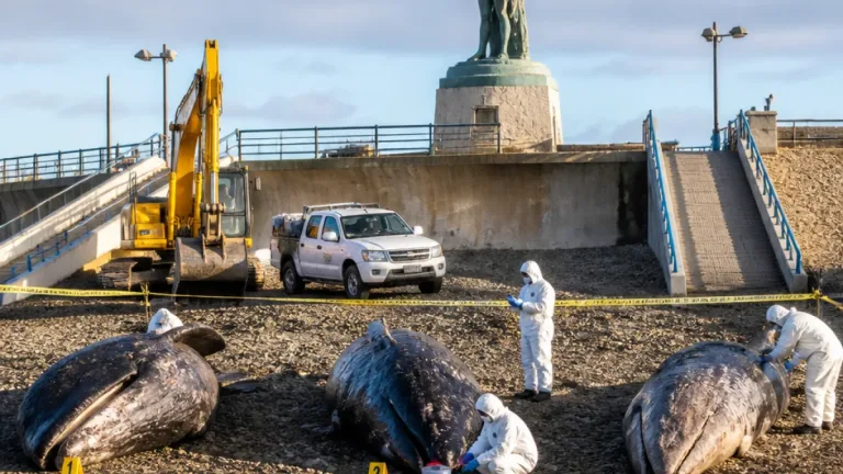 Alerta en Puerto Madryn por tres ballenas muertas en la costa entre la Primera y la Quinta Bajada