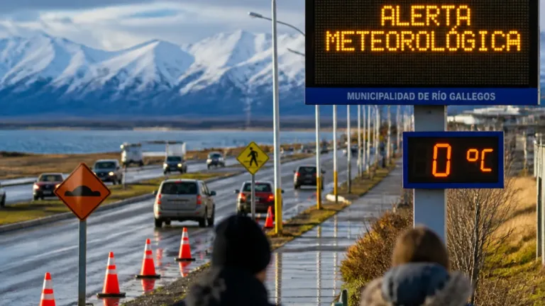 Alerta naranja por lluvias y nevadas en Santa Cruz: qué zonas y cuándo afectarán