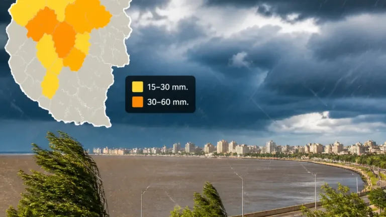 Alerta naranja por tormentas en Entre Ríos: riesgo de lluvias intensas, granizo y ráfagas