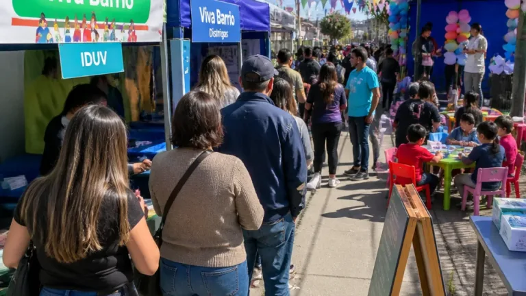 Caleta Olivia: IDUV y otros organismos atendieron a más de 500 vecinos en la jornada 'Viva Barrio'