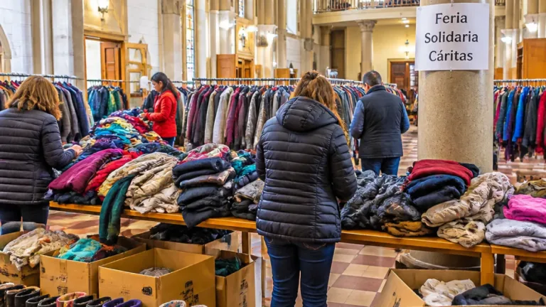 Cáritas organiza Feria Solidaria con ropa de abrigo en la Catedral San Juan Bosco