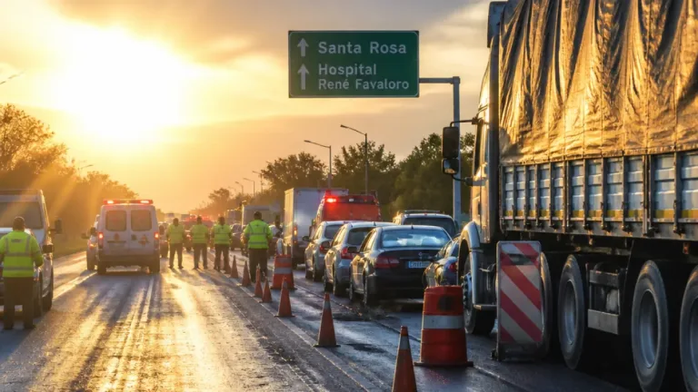 Choque en cadena en la ruta nacional 5 dejó seis heridos y movilizó hospitales de la zona