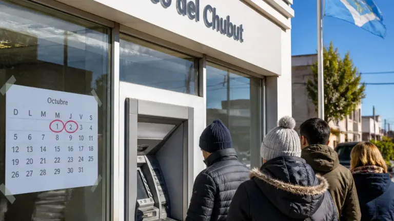 Chubut confirmó fechas de depósito y disponibilidad en cajeros para octubre