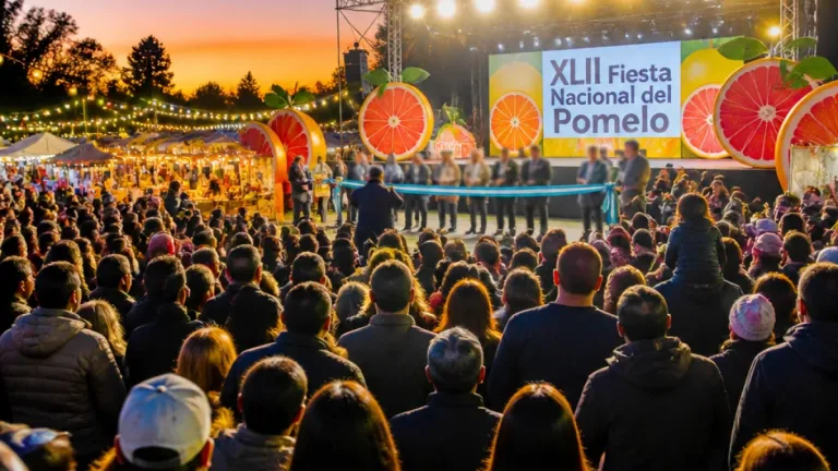 Comenzó en Laguna Blanca la XLII Fiesta Nacional del Pomelo con multitud y shows centrales