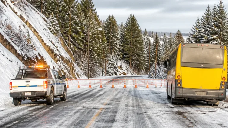 Corte en el Circuito Chico por hielo y nieve: restringen el tránsito y suspenden clases vespertinas