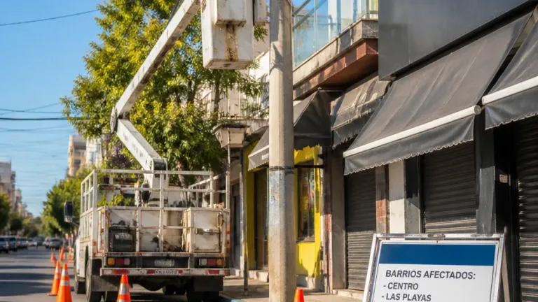 Cortes programados de luz en Villa María: cronograma y barrios afectados este domingo