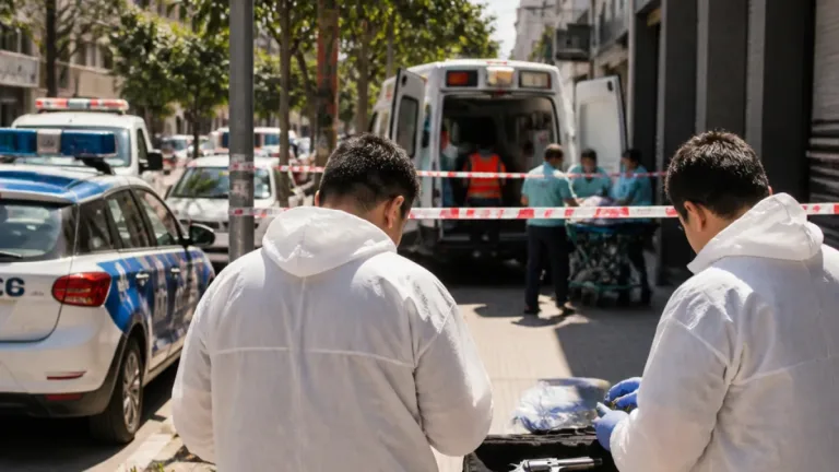 Detienen a un hombre tras herir con un arma de fuego a un joven en avenida Lavalle y trasladan a la víctima al Perrando