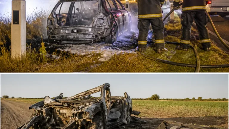 Dos autos incendiados en menos de ocho horas en la zona de Santa Fe: intervienen bomberos y la policía