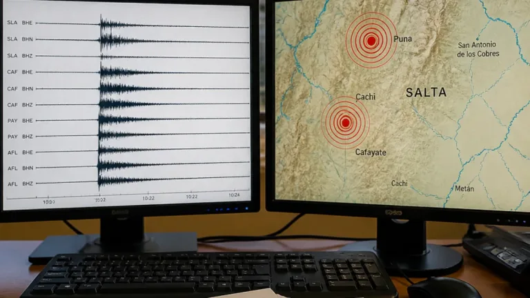 Dos movimientos sísmicos sacudieron distintas zonas de Salta: magnitudes 4,1 y 3,3
