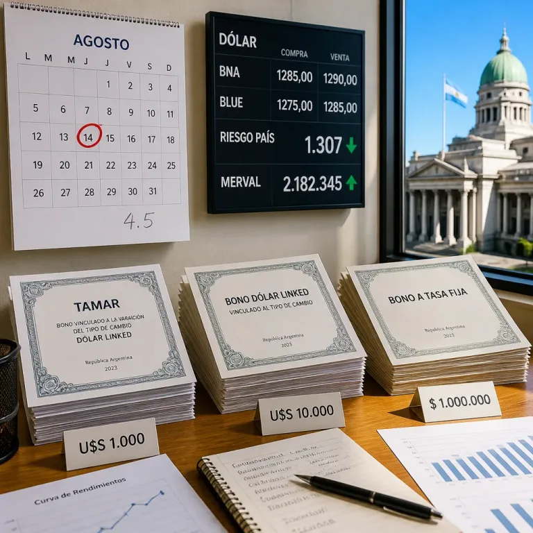 Economía debe renovar $21 billones en agosto y afronta el primer test el viernes