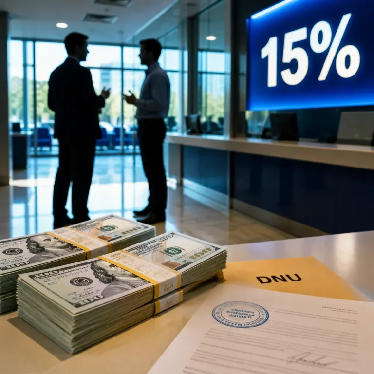 Gobierno permite a bancos prestar hasta el 15% de depósitos en dólares a todas las empresas