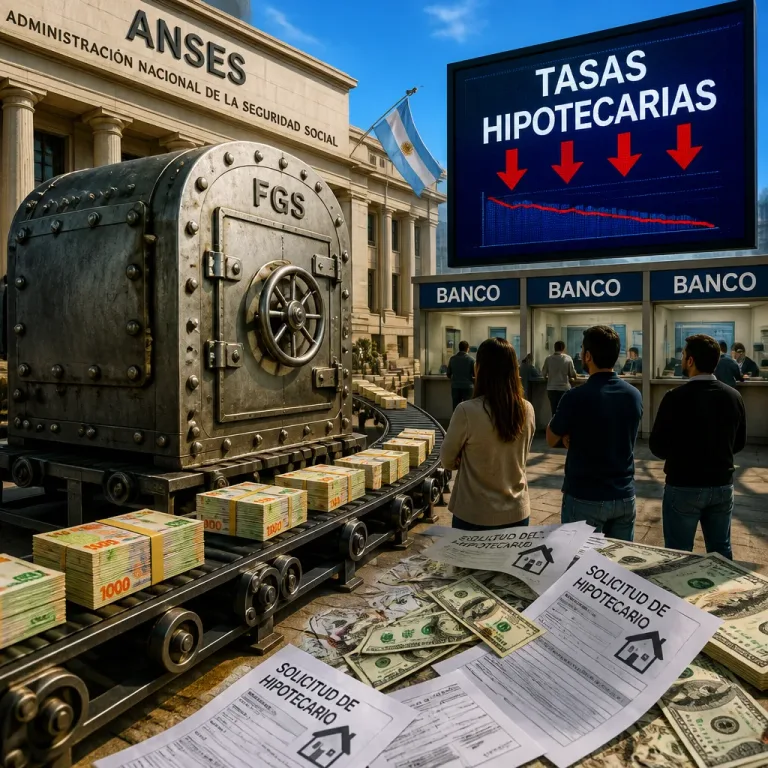 Gobierno estudia usar fondos de la ANSES para financiar créditos hipotecarios y bajar tasas