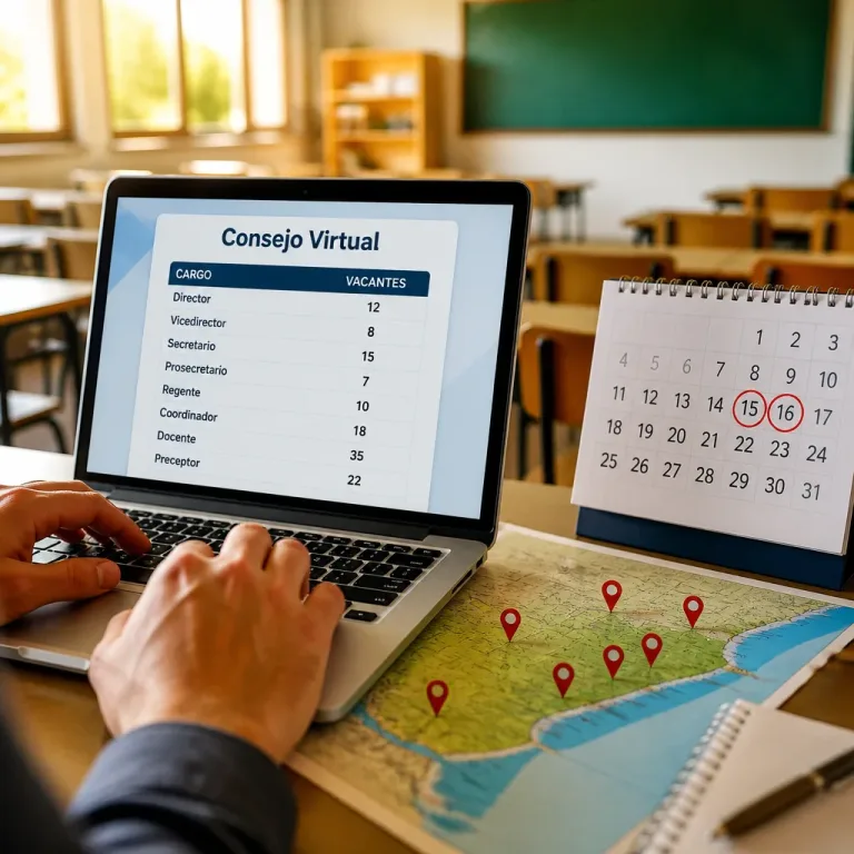 Santiago del Estero abre un nuevo ofrecimiento virtual de cargos y horas cátedra para docentes