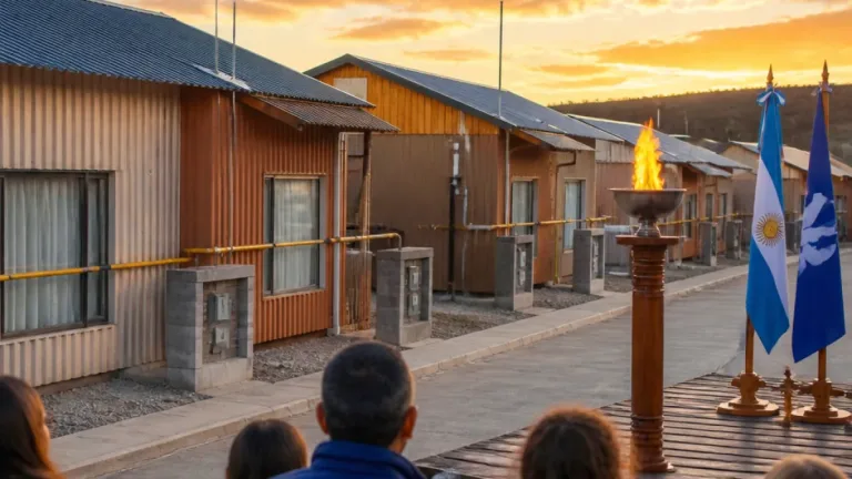 Esquel: habilitaron la red de gas en Los Cóndores tras 14 años, 72 familias acceden al servicio