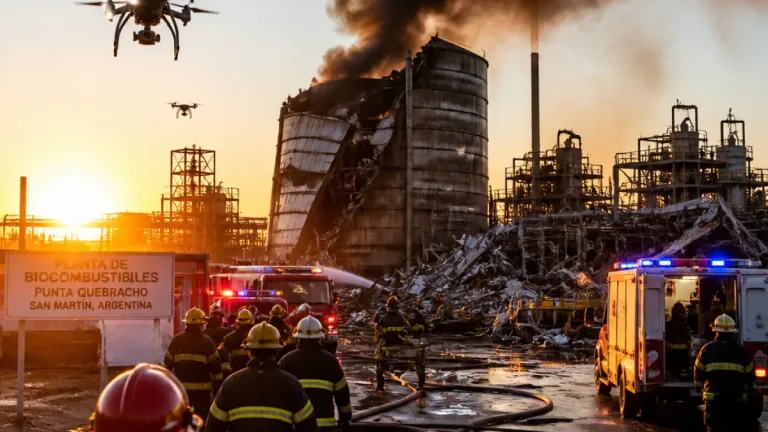 Explosión en planta de biocombustibles en Punta Quebracho deja un muerto; impacto en San Martín