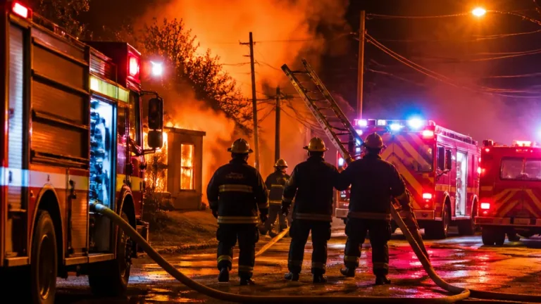 Fuerte incendio en el Área 16 de Rawson movilizó a tres dotaciones de Bomberos Voluntarios