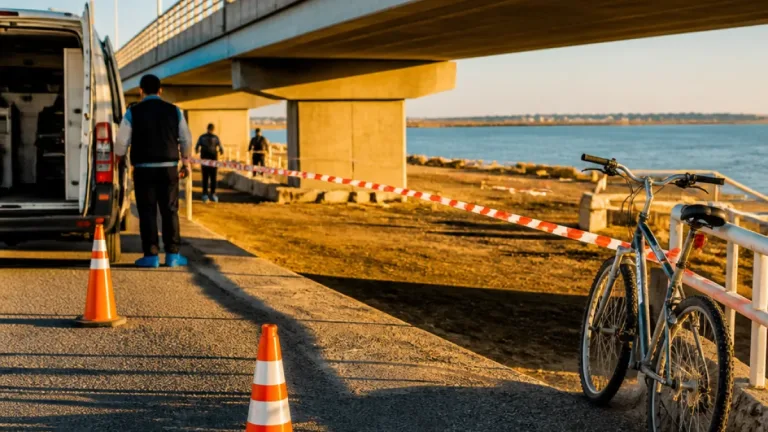Hallan a un joven de 25 años muerto bajo un puente en Puerto Madryn; investigan si cayó mientras andaba en bicicleta