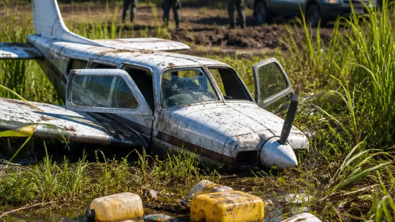 Hallan avioneta abandonada en bañados de Santiago del Estero; investigan posible vínculo con narcotráfico