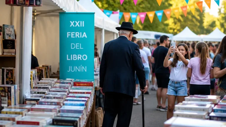 Junín celebró una inesperada cuarta visita de Borges en la Feria del Libro