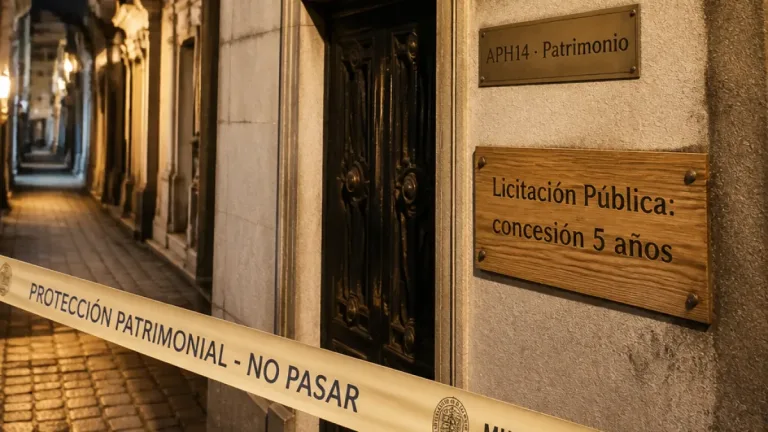 La Ciudad licita una bóveda en Recoleta para convertirla en negocio turístico por cinco años
