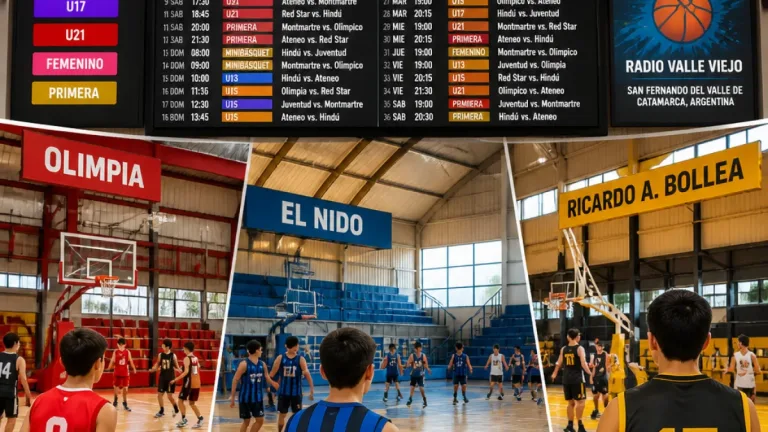 La Federación confirmó 36 partidos del Torneo Anual: agenda completa del básquet catamarqueño