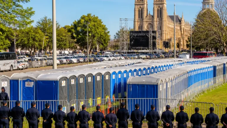 Luján prepara operativo con 2.500 baños y 11.000 efectivos por la visita del Papa