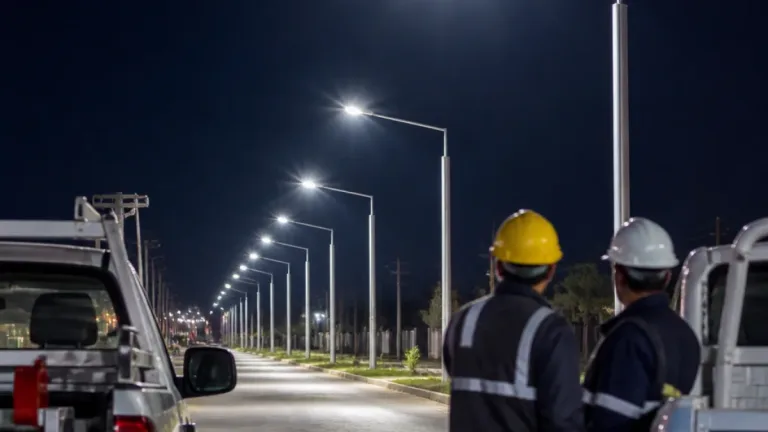 Miguel Riglos llega al 56% de alumbrado público con LED tras entrega de 93 luminarias