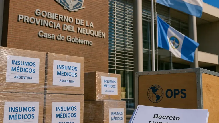 Neuquén se suma al fondo de la OPS y destina USD 2,64 millones para comprar insumos de salud