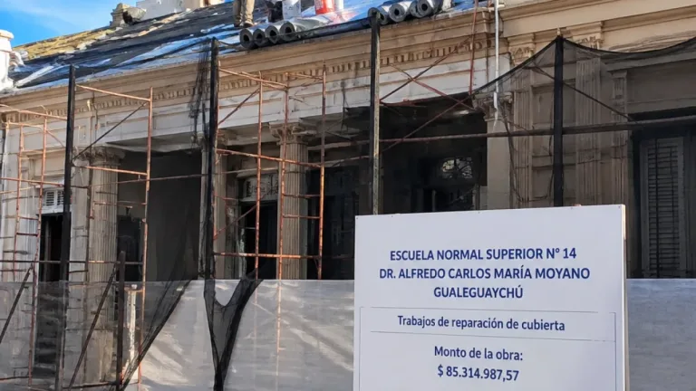 Obras de impermeabilización en la Escuela Normal benefician a más de 1.500 estudiantes en Gualeguaychú