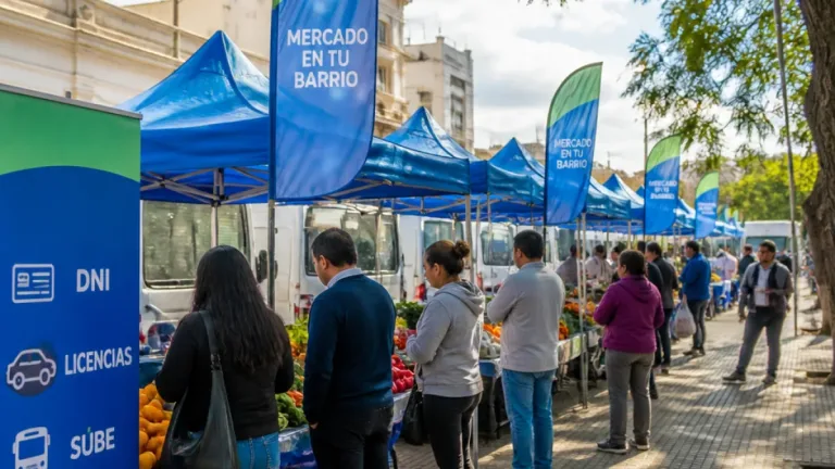 Operativo municipal en San Miguel de Tucumán acerca trámites y un mercado a la zona sur