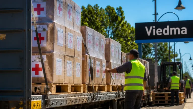 Partió desde Viedma un vagón del Tren Patagónico con insumos para hospitales de la provincia