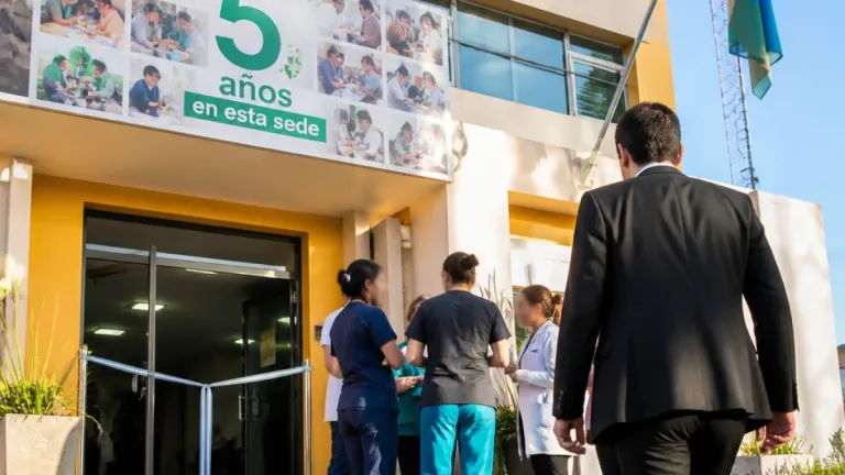 Pergamino: el vacunatorio Caggiano cumple cinco años en su sede y fue visitado por el intendente