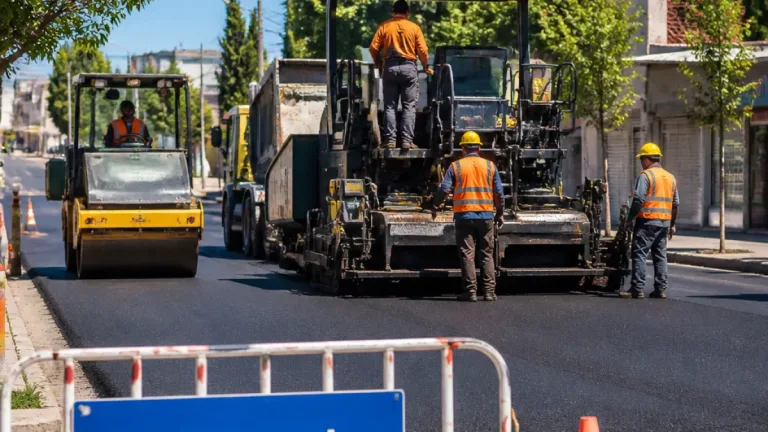 Plottier inicia la pavimentación de la avenida Percy Clark dentro del plan de 100 cuadras