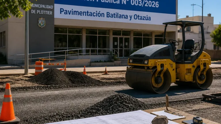 Plottier lanza licitación por $560 millones para pavimentar Batilana y Otazúa