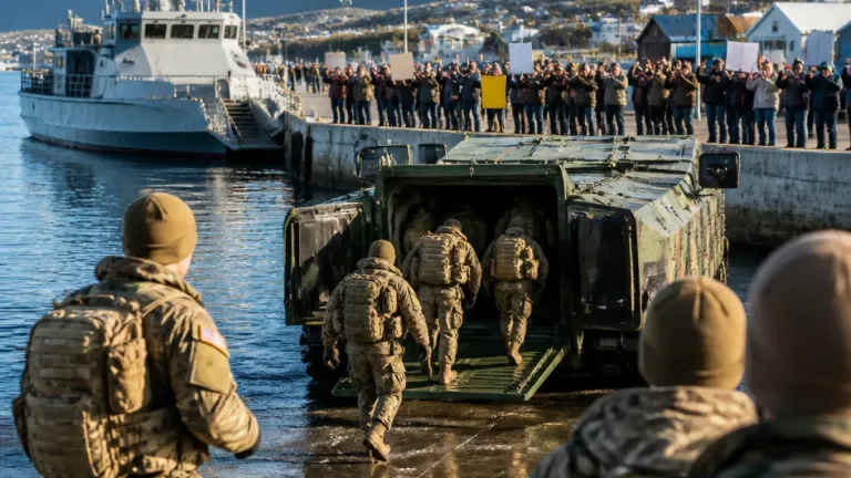 Polémica por ejercicios conjuntos entre marines de EE.UU. y la Armada en Tierra del Fuego