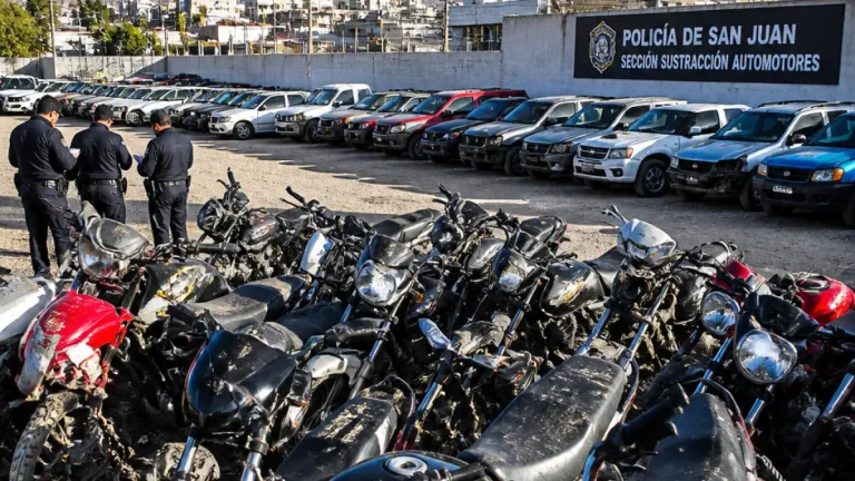 Policía de San Juan recuperó 102 vehículos hasta septiembre: motos dominan el patrullaje